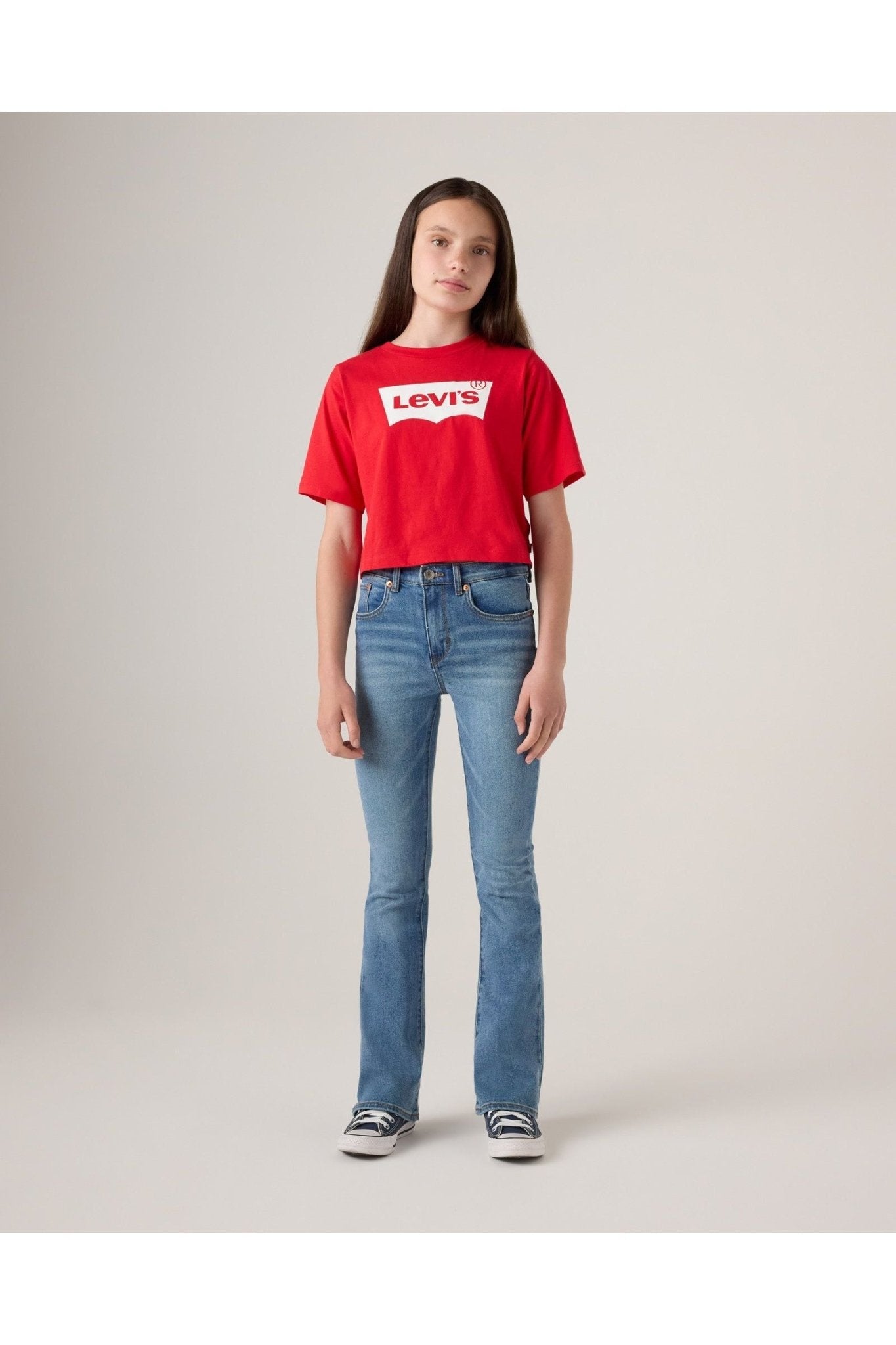 LVG 726 High Rise Flare Jean - Clean Getaway van Levi's | Kids Conceptstore Le Fanfare