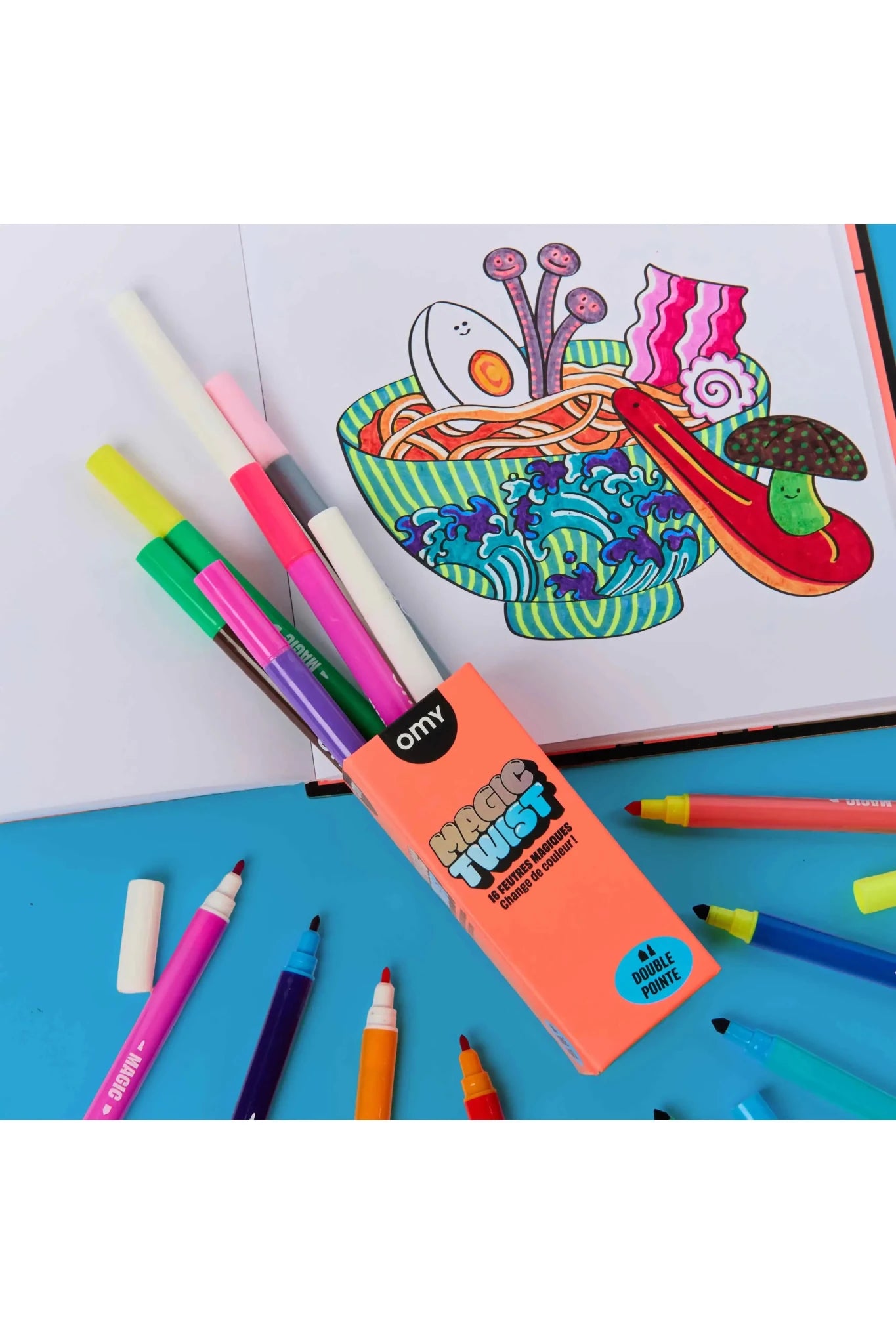 Magic Twist - 16 Magic Markers van OMY | Kids Conceptstore Le Fanfare