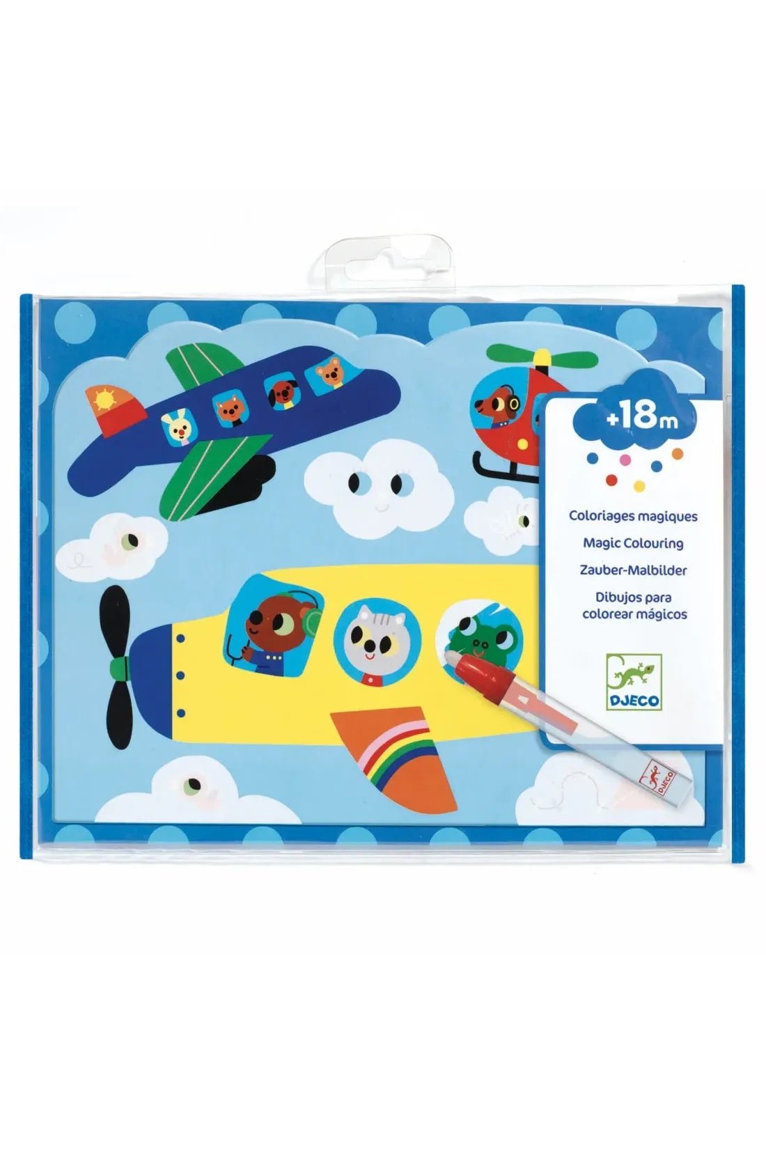 Magisch kleuren. Verborgen in de lucht. van Djeco | Kids Conceptstore Le Fanfare