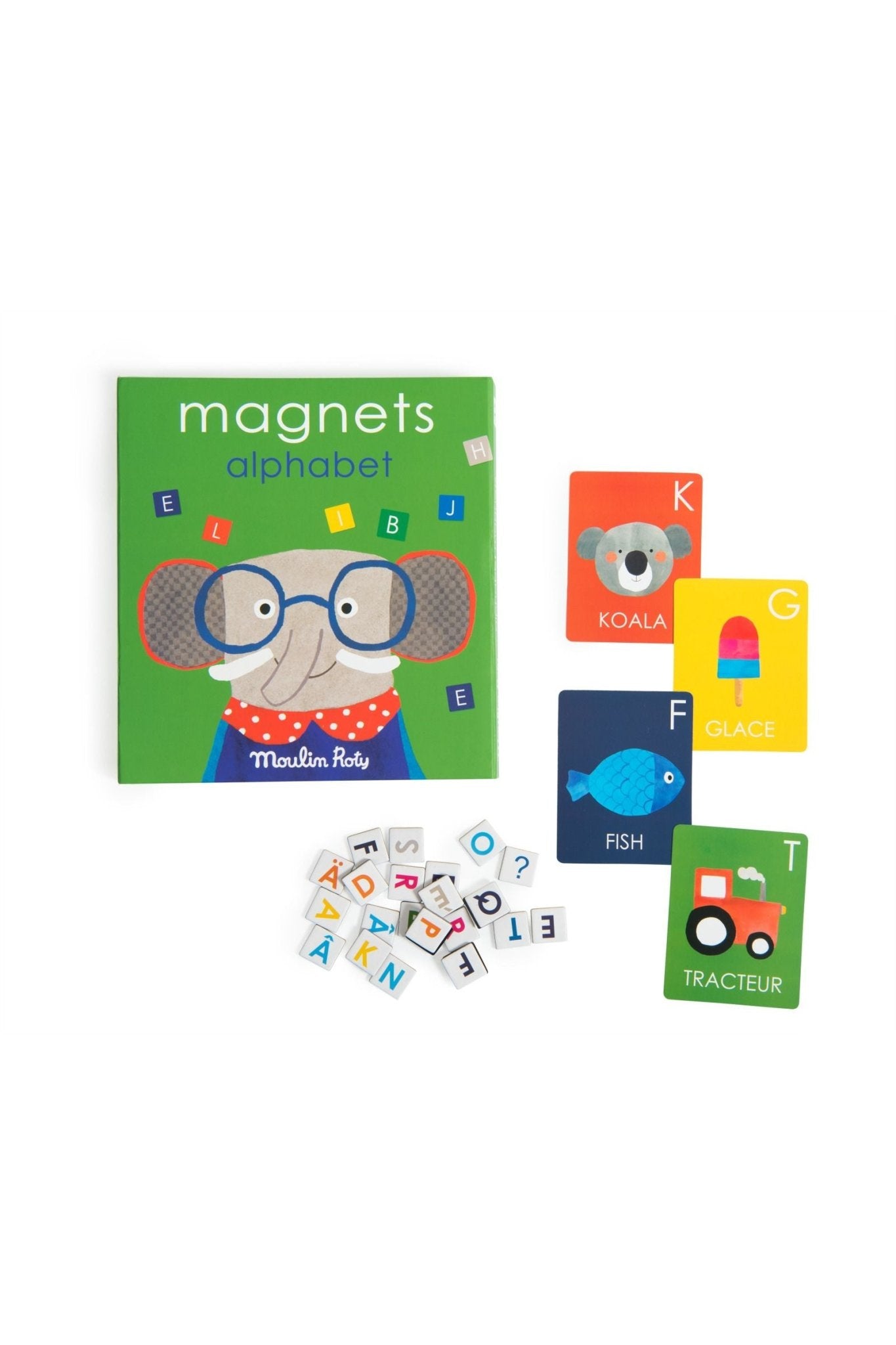 Magnetisch alfabet spel - Les Popipop van Moulin Roty | Kids Conceptstore Le Fanfare