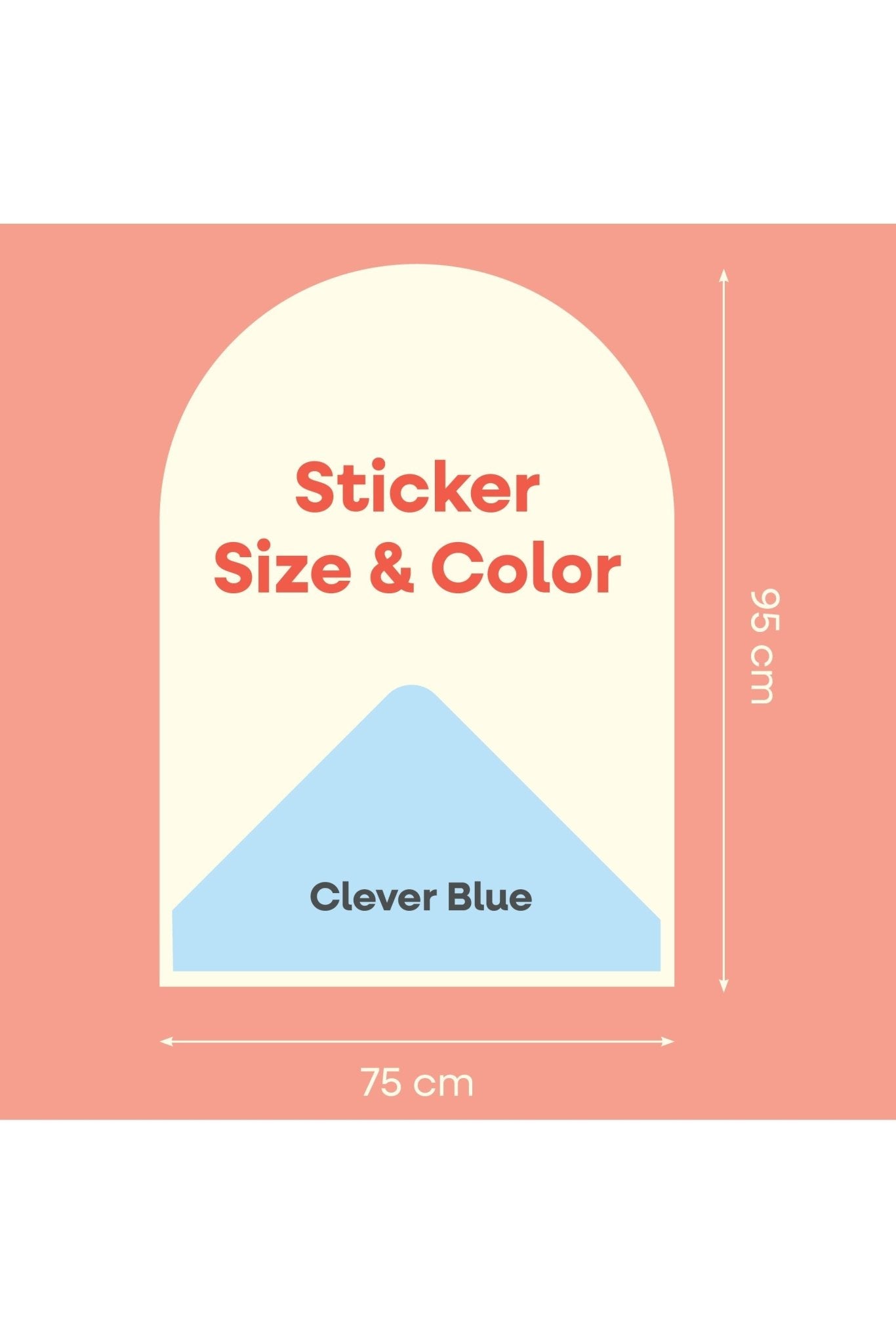 Magnetische Muursticker 95x75cm | Clever Blue van Cleverclixx | Kids Conceptstore Le Fanfare