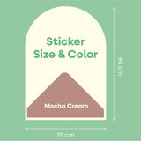 Magnetische muursticker 95x75cm | Mocha Cream van Cleverclixx | Kids Conceptstore Le Fanfare