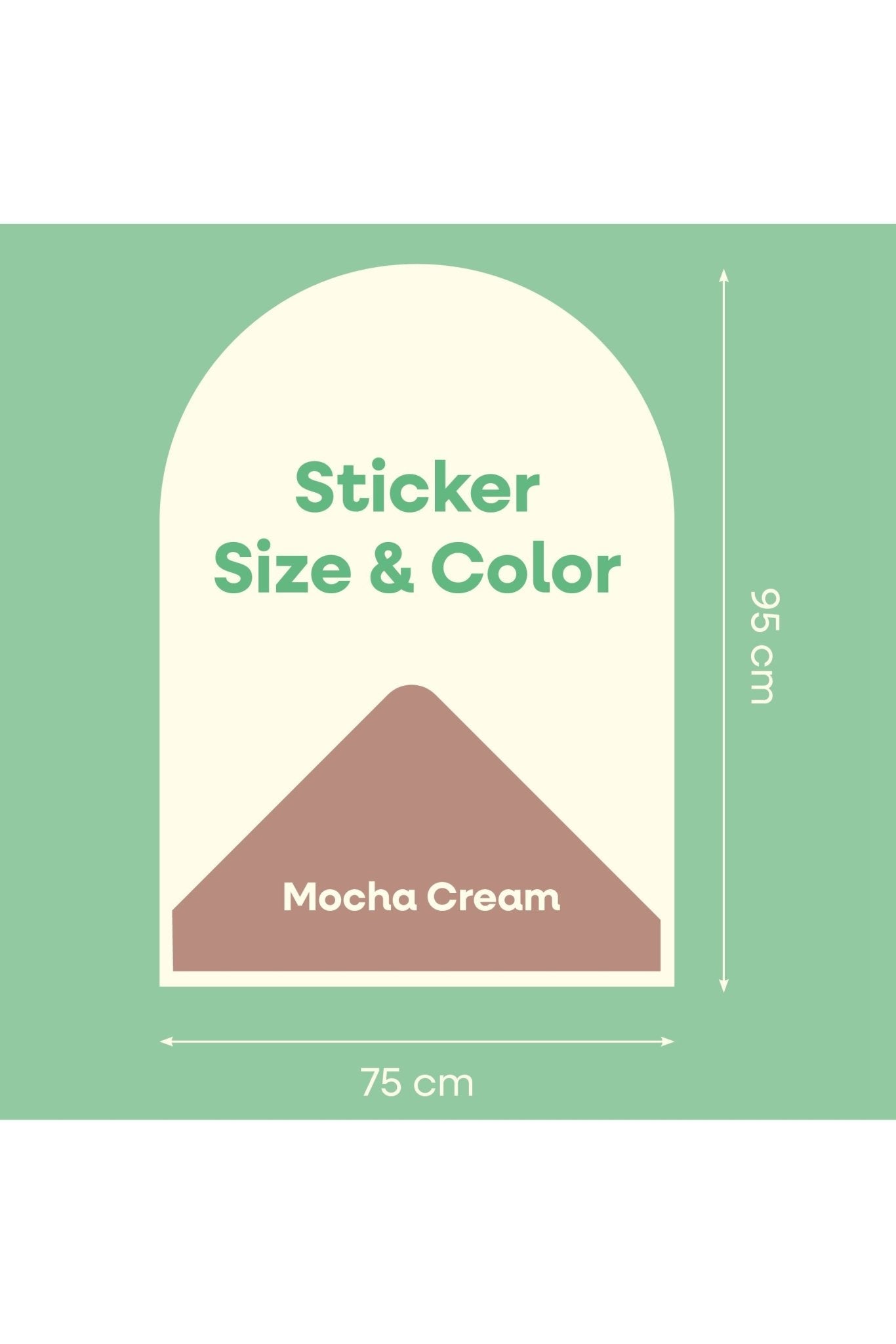 Magnetische muursticker 95x75cm | Mocha Cream van Cleverclixx | Kids Conceptstore Le Fanfare