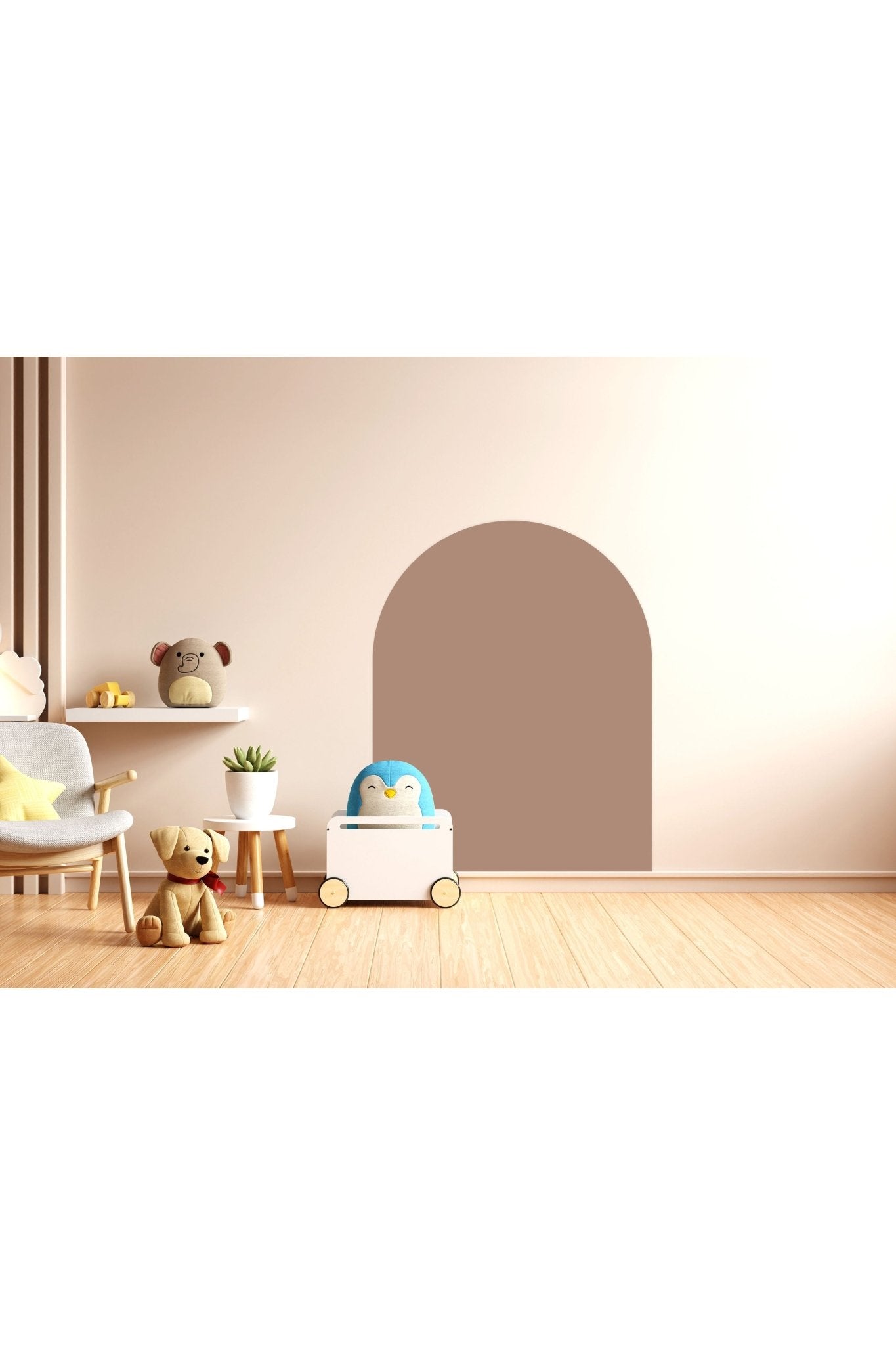 Magnetische muursticker 95x75cm | Mocha Cream van Cleverclixx | Kids Conceptstore Le Fanfare