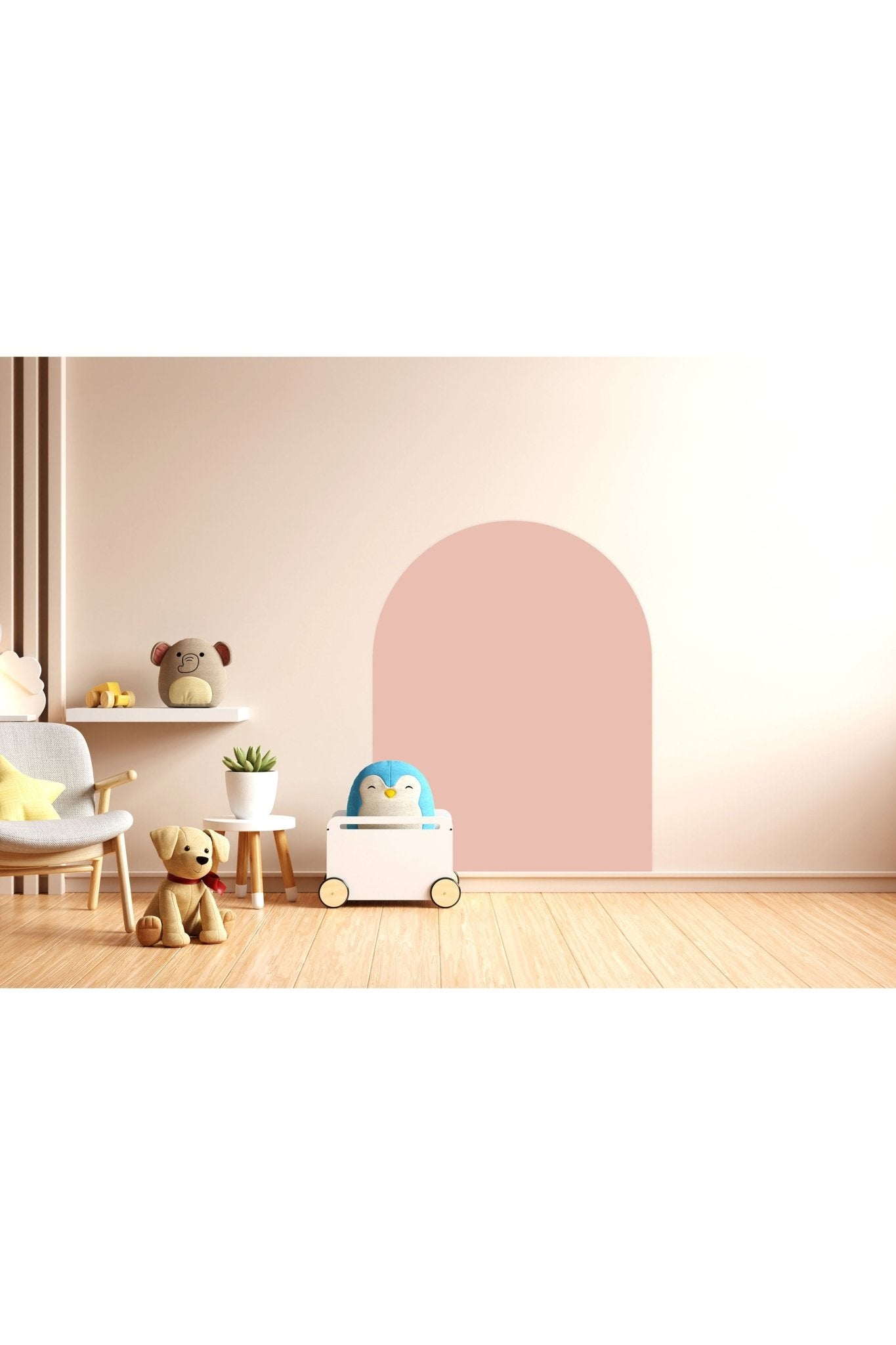 Magnetische Muursticker 95x75cm | Soft Nude van Cleverclixx | Kids Conceptstore Le Fanfare
