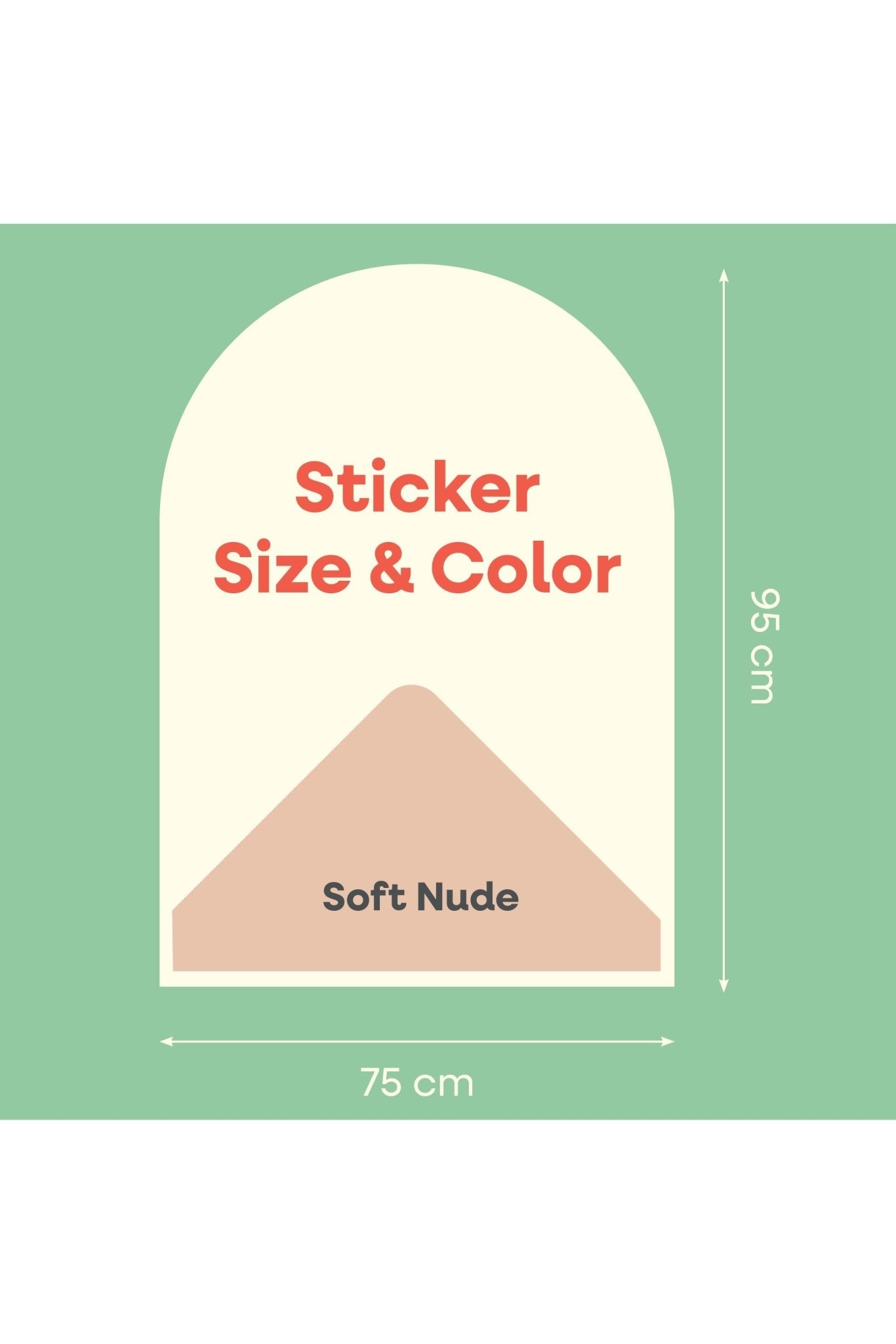 Magnetische Muursticker 95x75cm | Soft Nude van Cleverclixx | Kids Conceptstore Le Fanfare