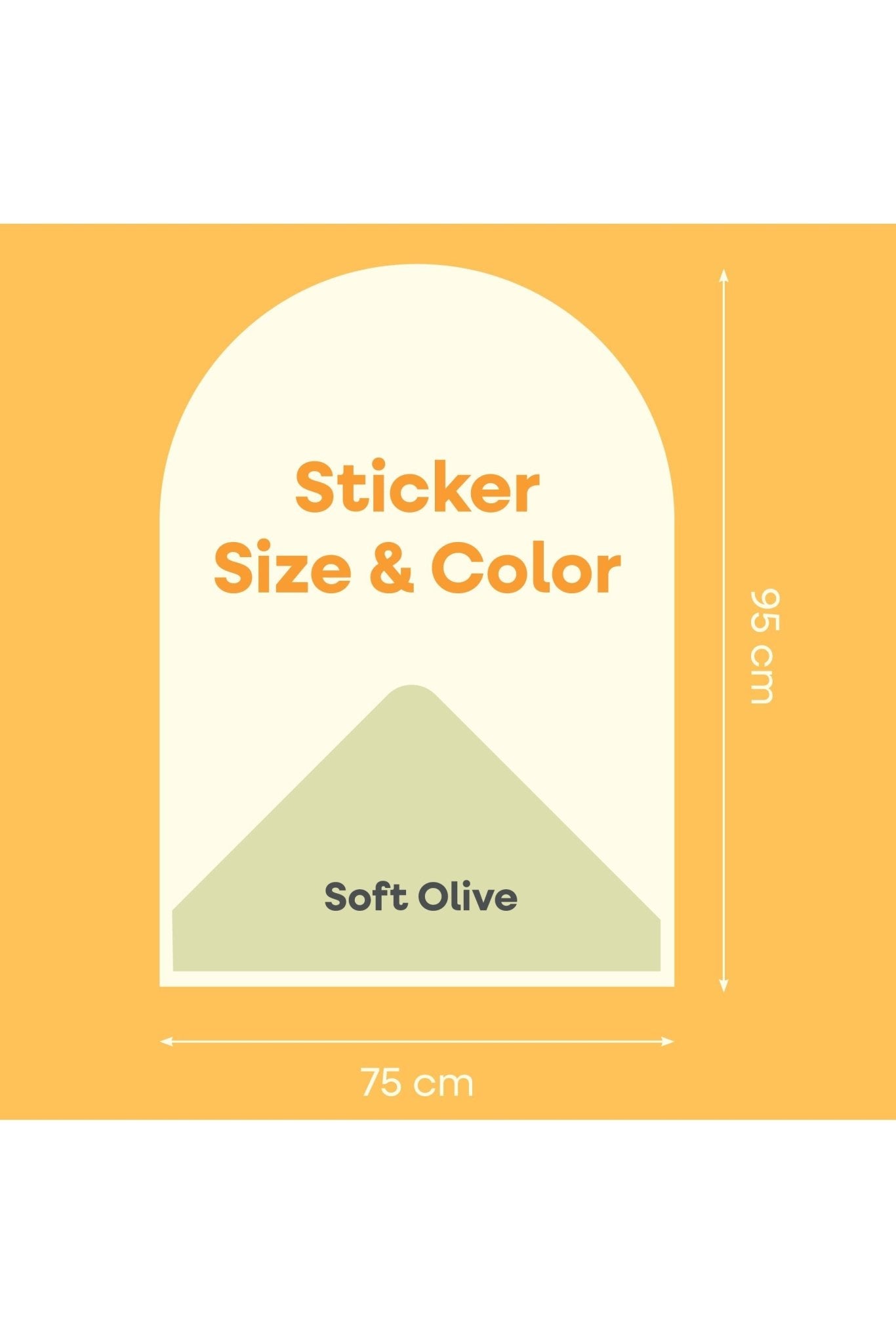Magnetische Muursticker 95x75cm | Soft Olive van Cleverclixx | Kids Conceptstore Le Fanfare