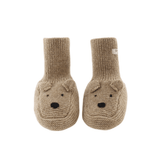 Maicer Merino Wool Booties | Bear - Milk Chocolate Melange van Donsje Amsterdam | Kids Conceptstore Le Fanfare