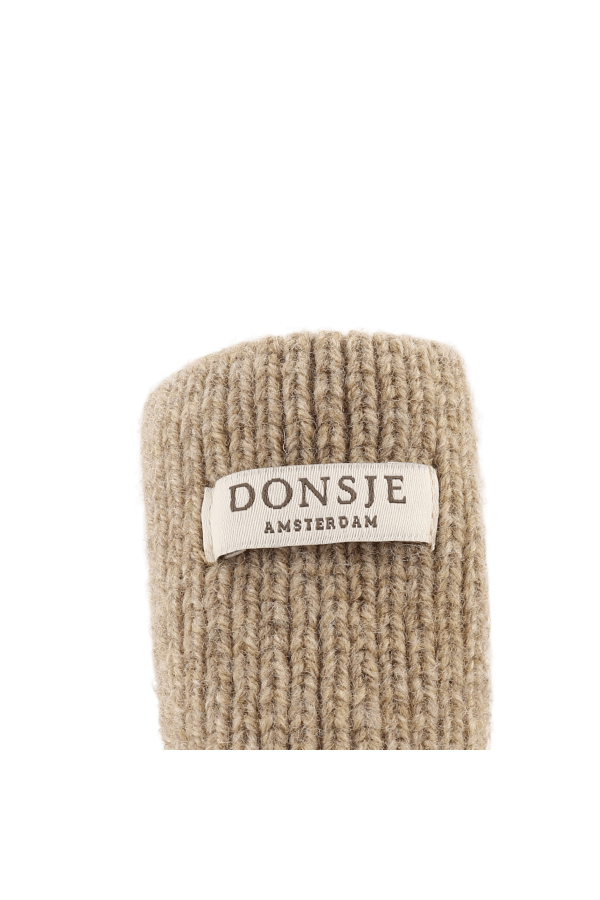 Maicer Merino Wool Booties | Bear - Milk Chocolate Melange van Donsje Amsterdam | Kids Conceptstore Le Fanfare