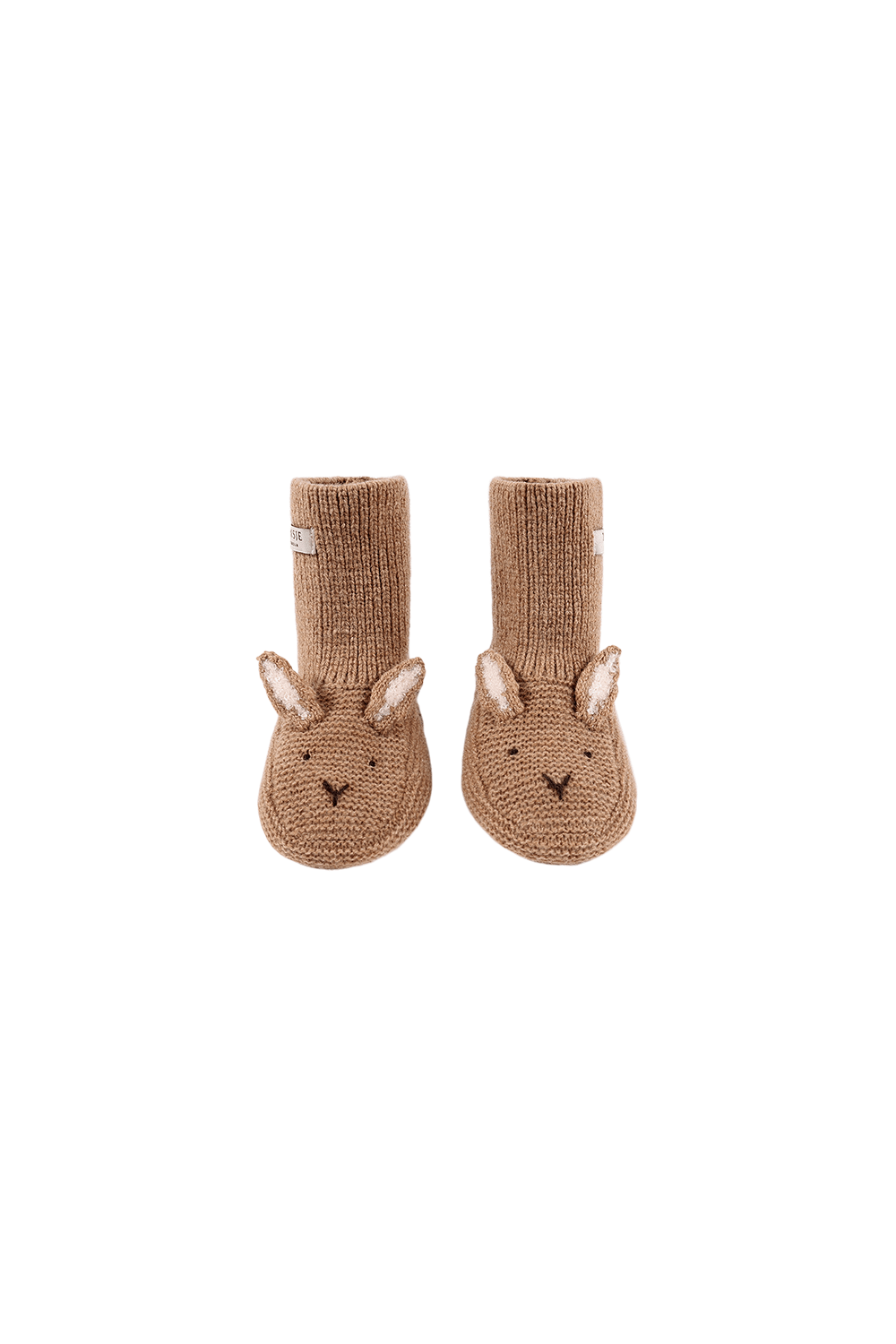 Maicer Merino Wool Booties | Fluffy Bunny - Hazelnut van Donsje Amsterdam | Kids Conceptstore Le Fanfare