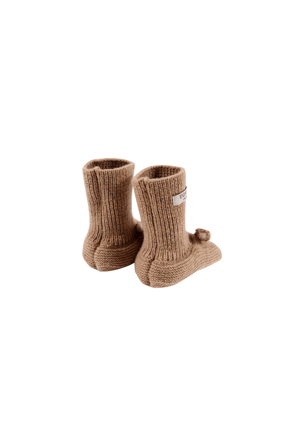 Maicer Merino Wool Booties | Fluffy Bunny - Hazelnut van Donsje Amsterdam | Kids Conceptstore Le Fanfare