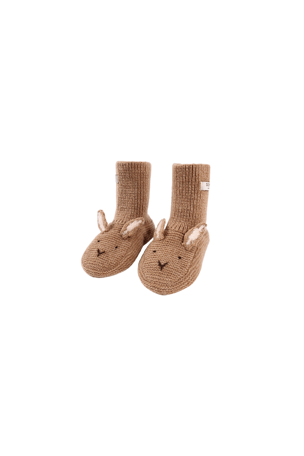 Maicer Merino Wool Booties | Fluffy Bunny - Hazelnut van Donsje Amsterdam | Kids Conceptstore Le Fanfare