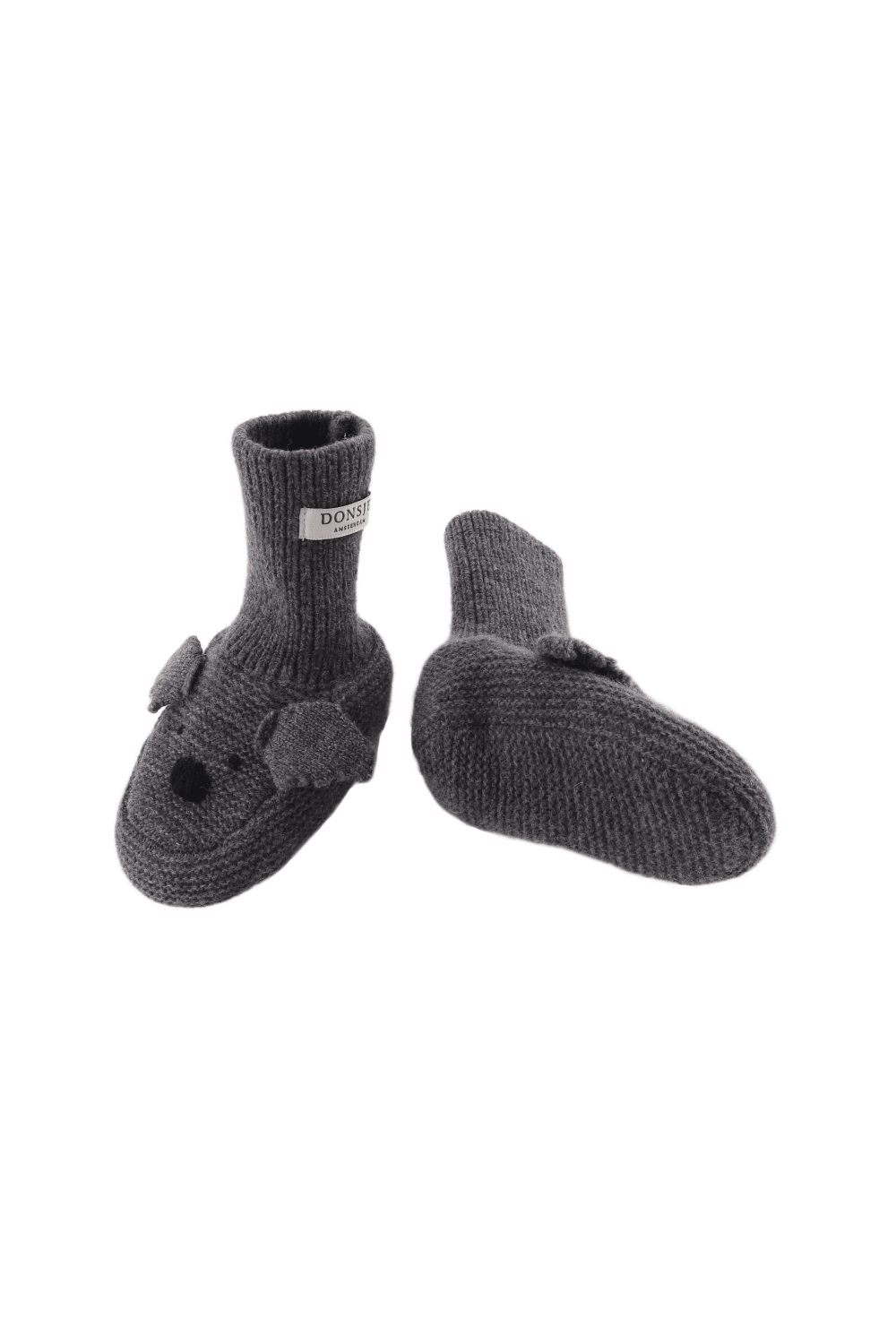 Maicer Merino Wool Booties | Koala - Cloudy Grey Melange van Donsje Amsterdam | Kids Conceptstore Le Fanfare