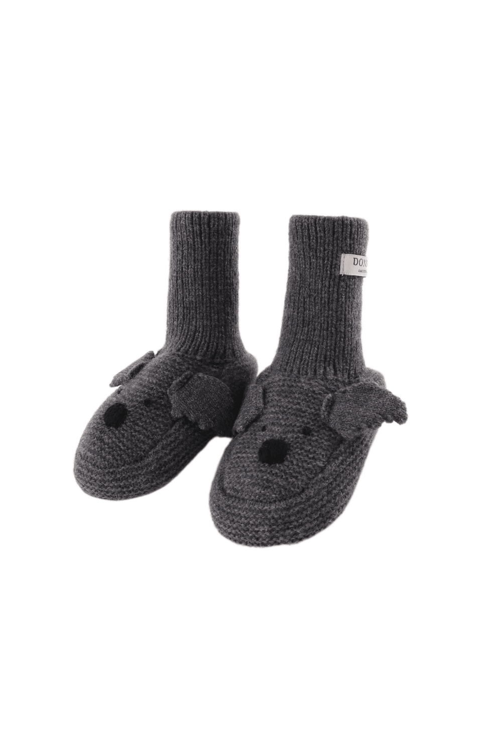 Maicer Merino Wool Booties | Koala - Cloudy Grey Melange van Donsje Amsterdam | Kids Conceptstore Le Fanfare
