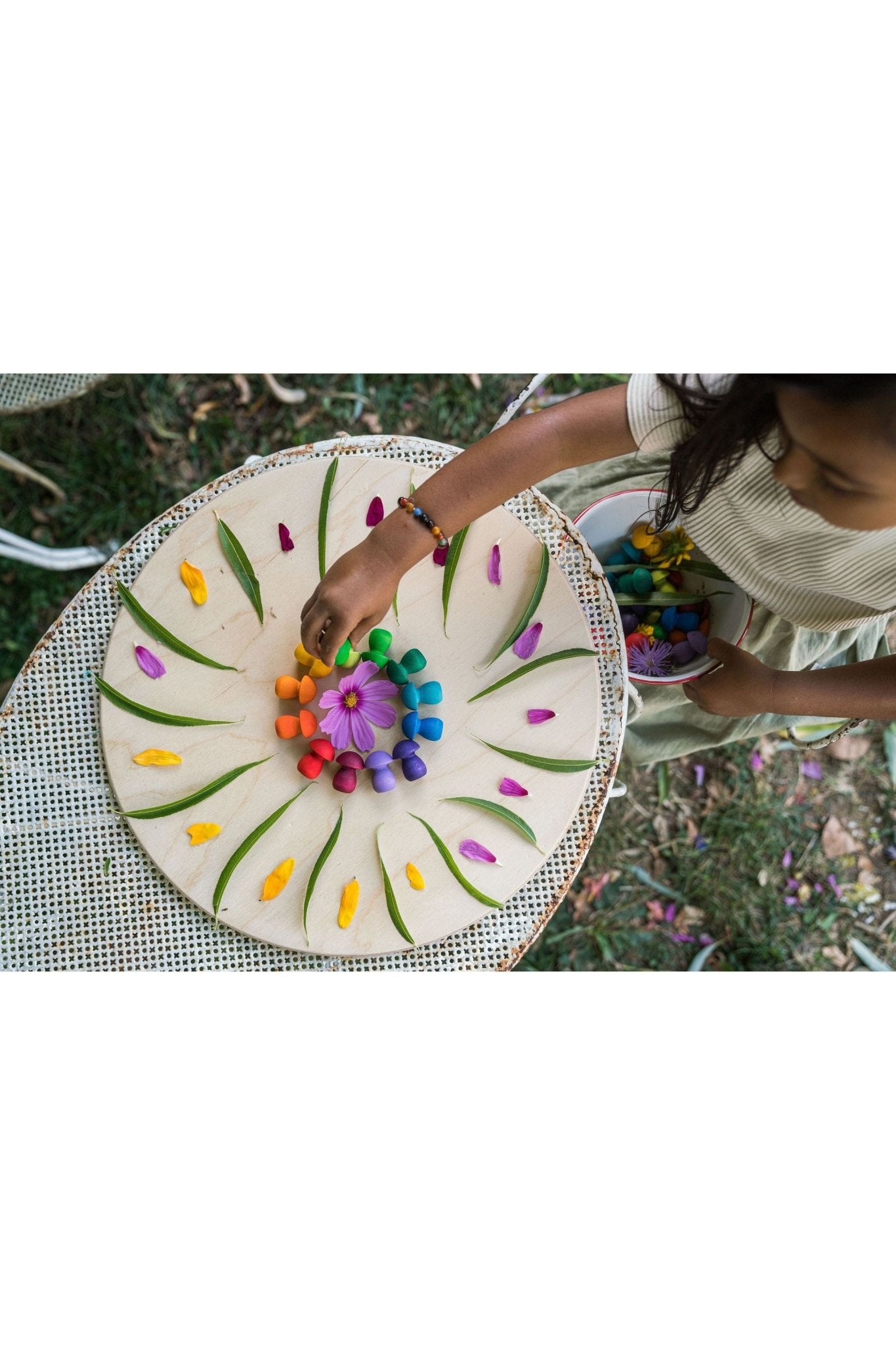 Mandala Rainbow Mushrooms van Grapat | Kids Conceptstore Le Fanfare