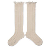 Marie-Léonie - Lightweight Openwork Knee Socks - Doux Agneaux van Collegien | Kids Conceptstore Le Fanfare