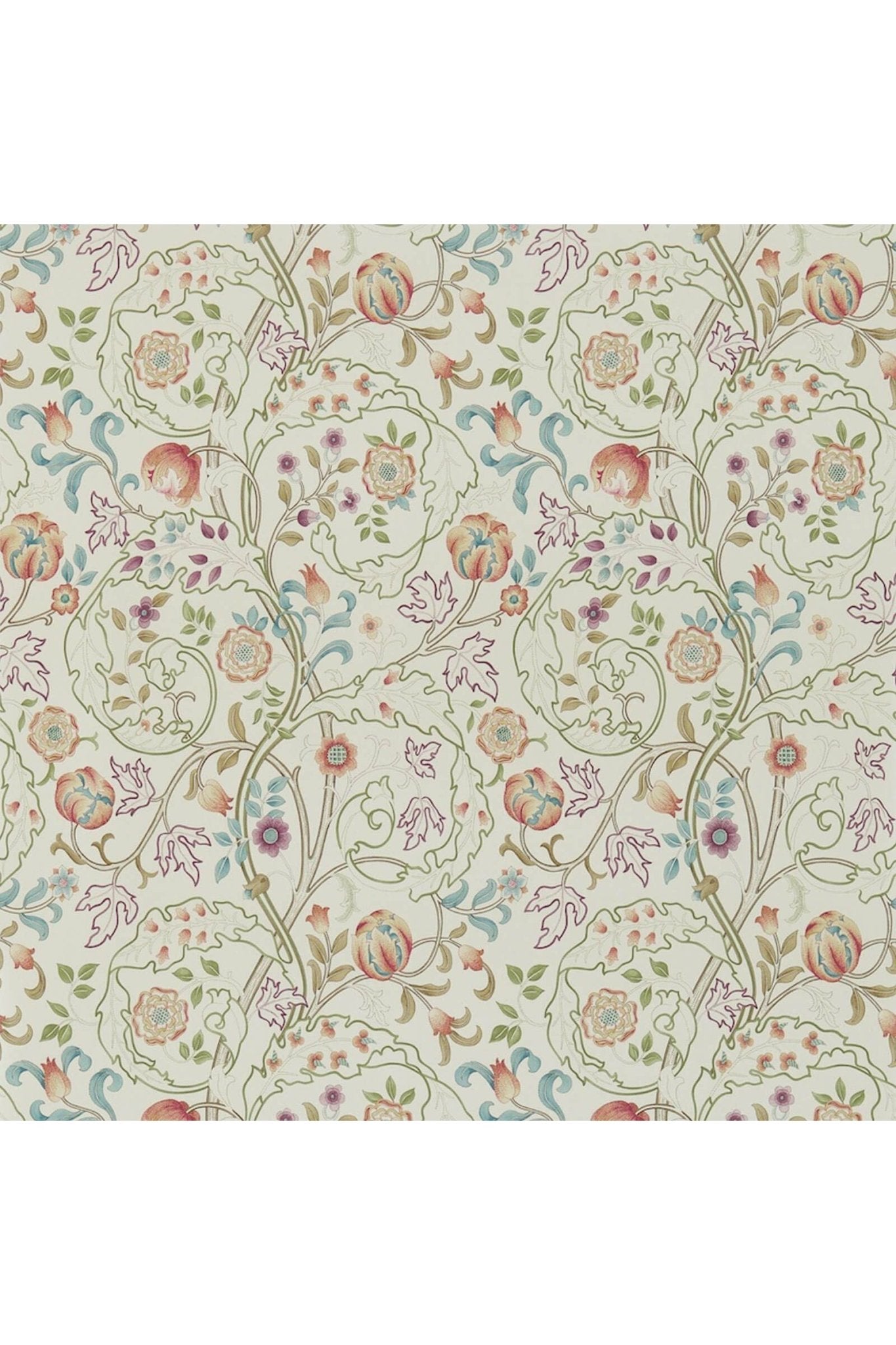 Mary Isobel Wallpaper - Rose/Artichoke van Morris & Co | Kids Conceptstore Le Fanfare