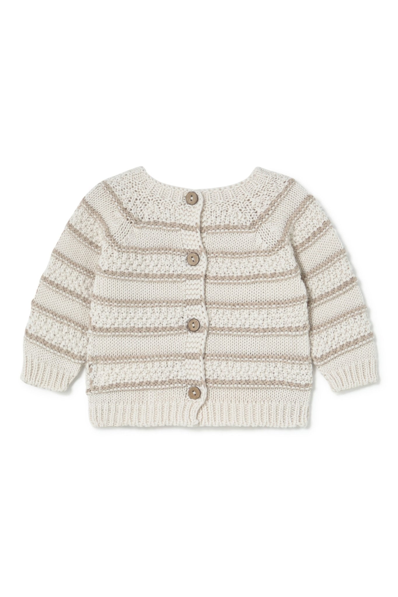 Maverick cardigan - cream-toasted van Li&me | Kids Conceptstore Le Fanfare