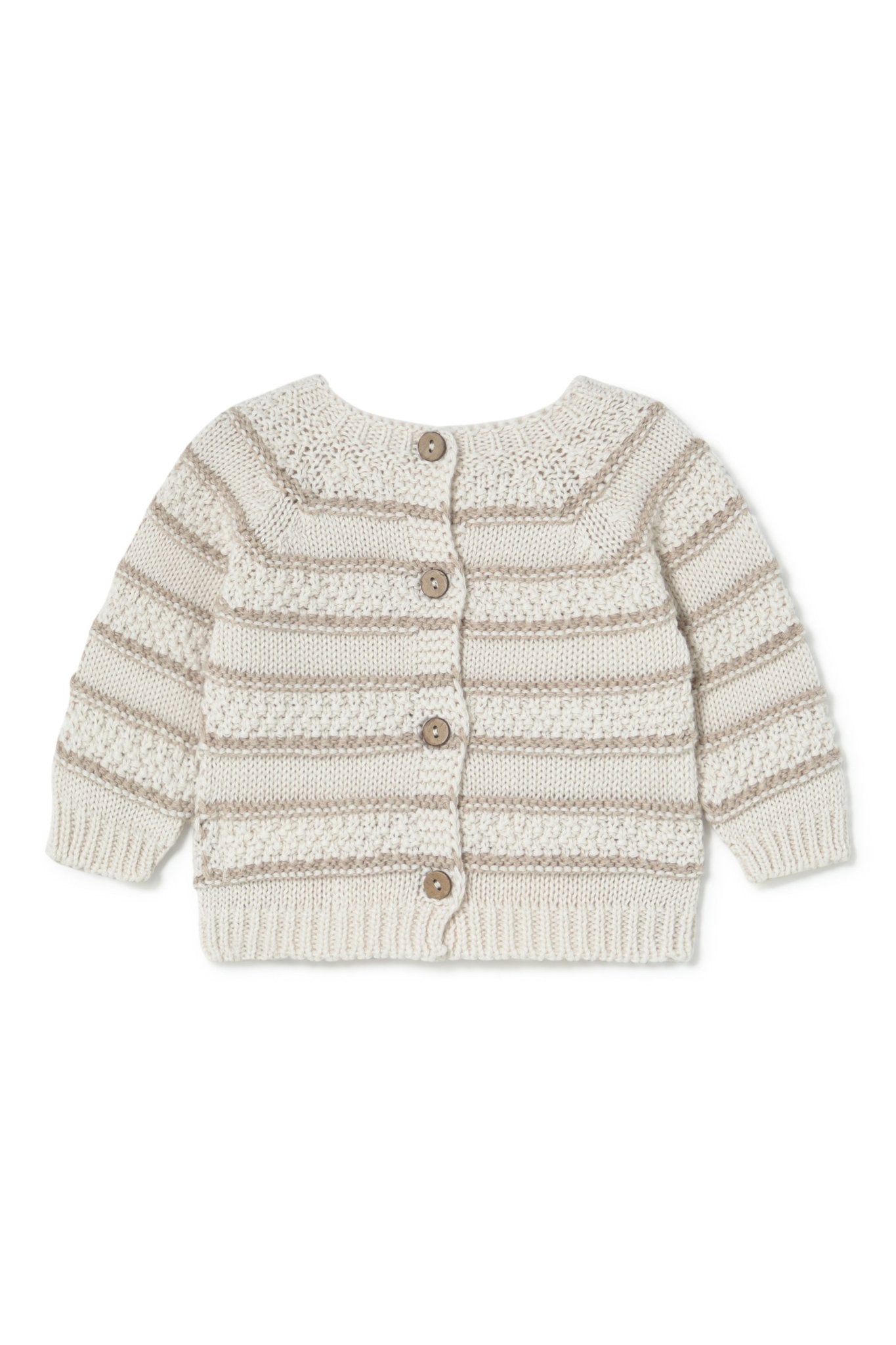 Maverick cardigan - cream-toasted van Li&me | Kids Conceptstore Le Fanfare