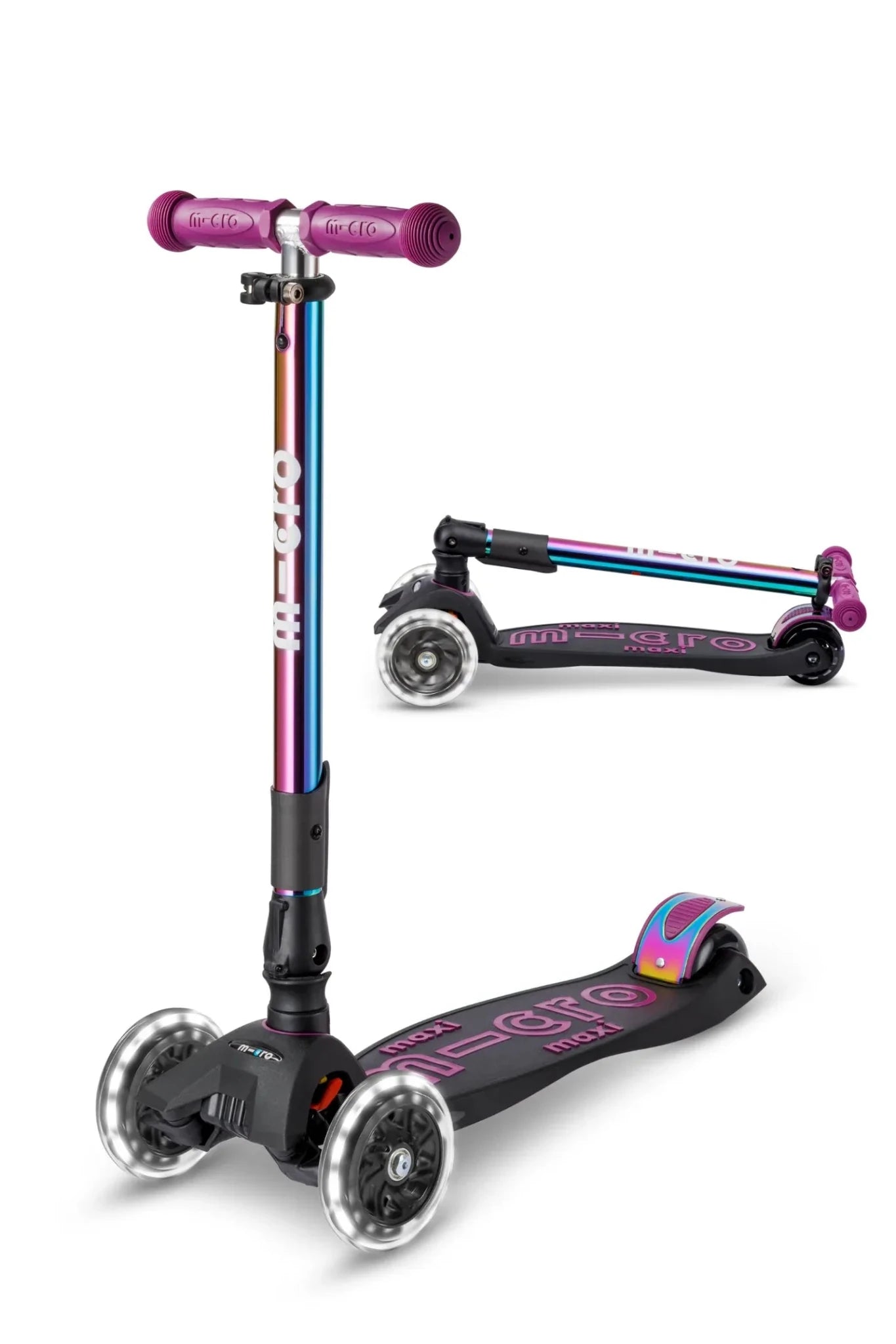 Maxi Micro Foldable LED Neochrome purple van Micro Step | Kids Conceptstore Le Fanfare