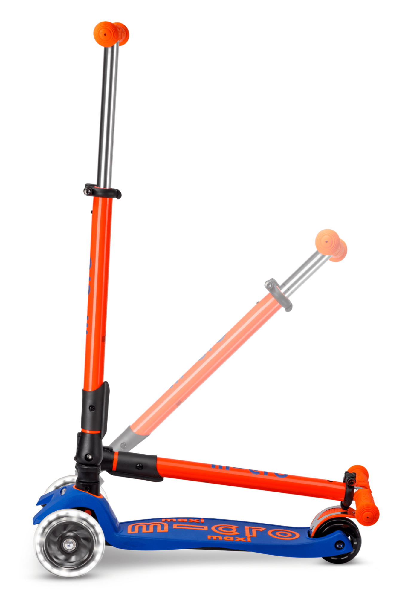 Maxi Micro inklapbaar LED - Blauw oranje Neon van Micro Step | Kids Conceptstore Le Fanfare