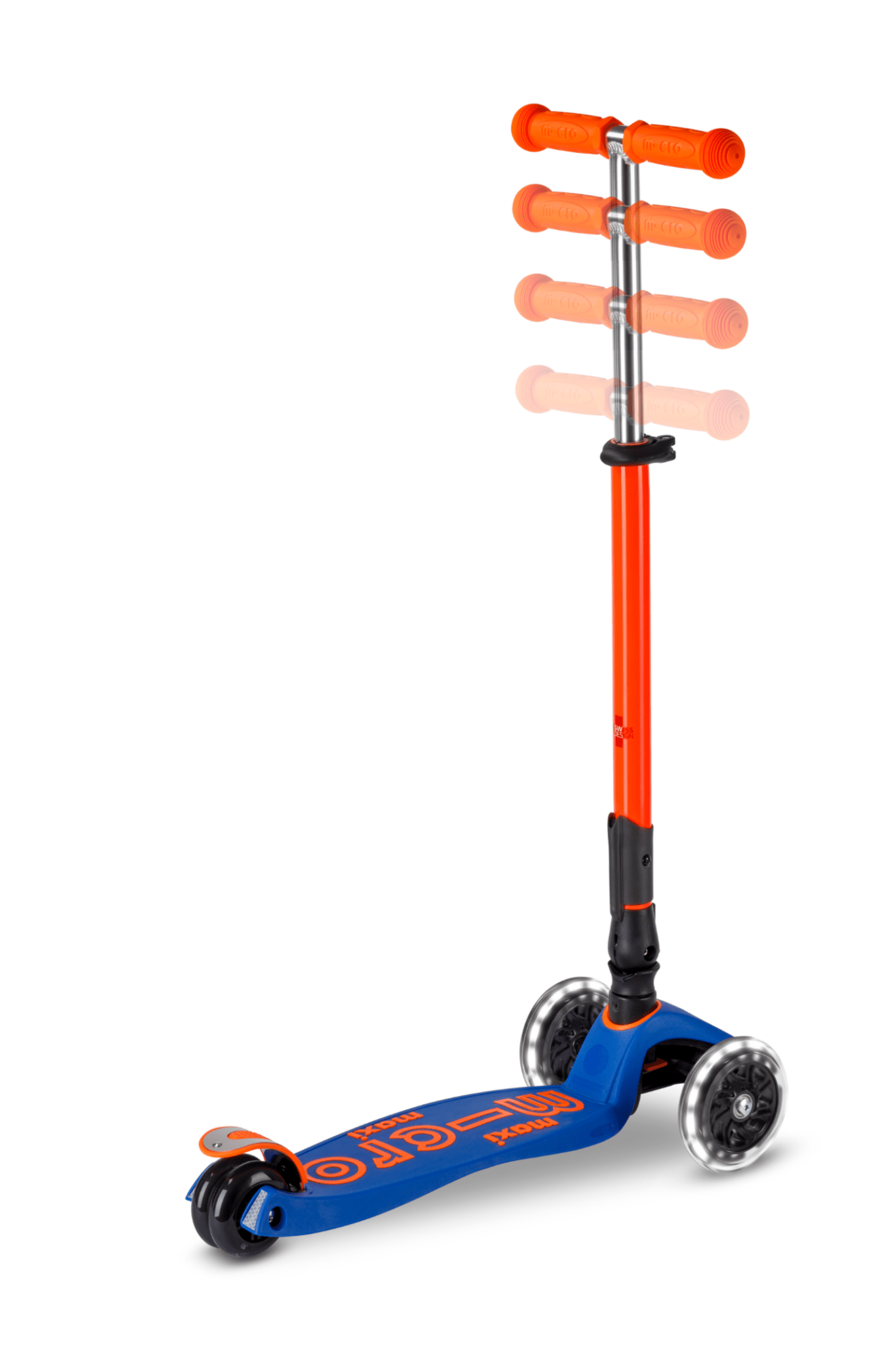 Maxi Micro inklapbaar LED - Blauw oranje Neon van Micro Step | Kids Conceptstore Le Fanfare