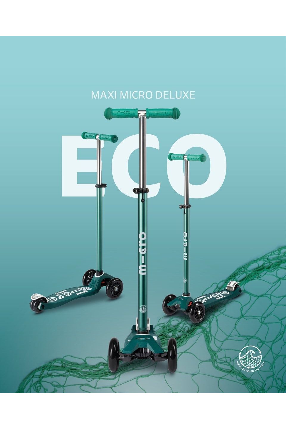 Maxi Micro Step Deluxe Eco LED Mint van Micro Step | Kids Conceptstore Le Fanfare