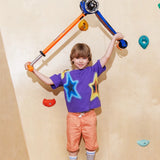 Maxi Micro step Deluxe LED blauw oranje neon van Micro Step | Kids Conceptstore Le Fanfare