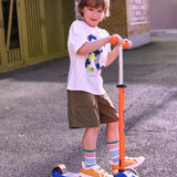 Maxi Micro step Deluxe LED blauw oranje neon van Micro Step | Kids Conceptstore Le Fanfare