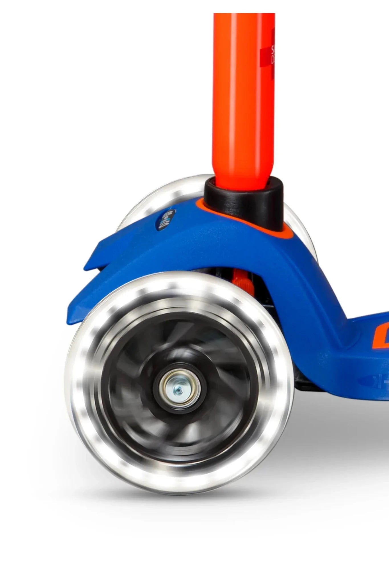 Maxi Micro step Deluxe LED blauw oranje neon van Micro Step | Kids Conceptstore Le Fanfare