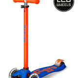 Maxi Micro step Deluxe LED blauw oranje neon van Micro Step | Kids Conceptstore Le Fanfare