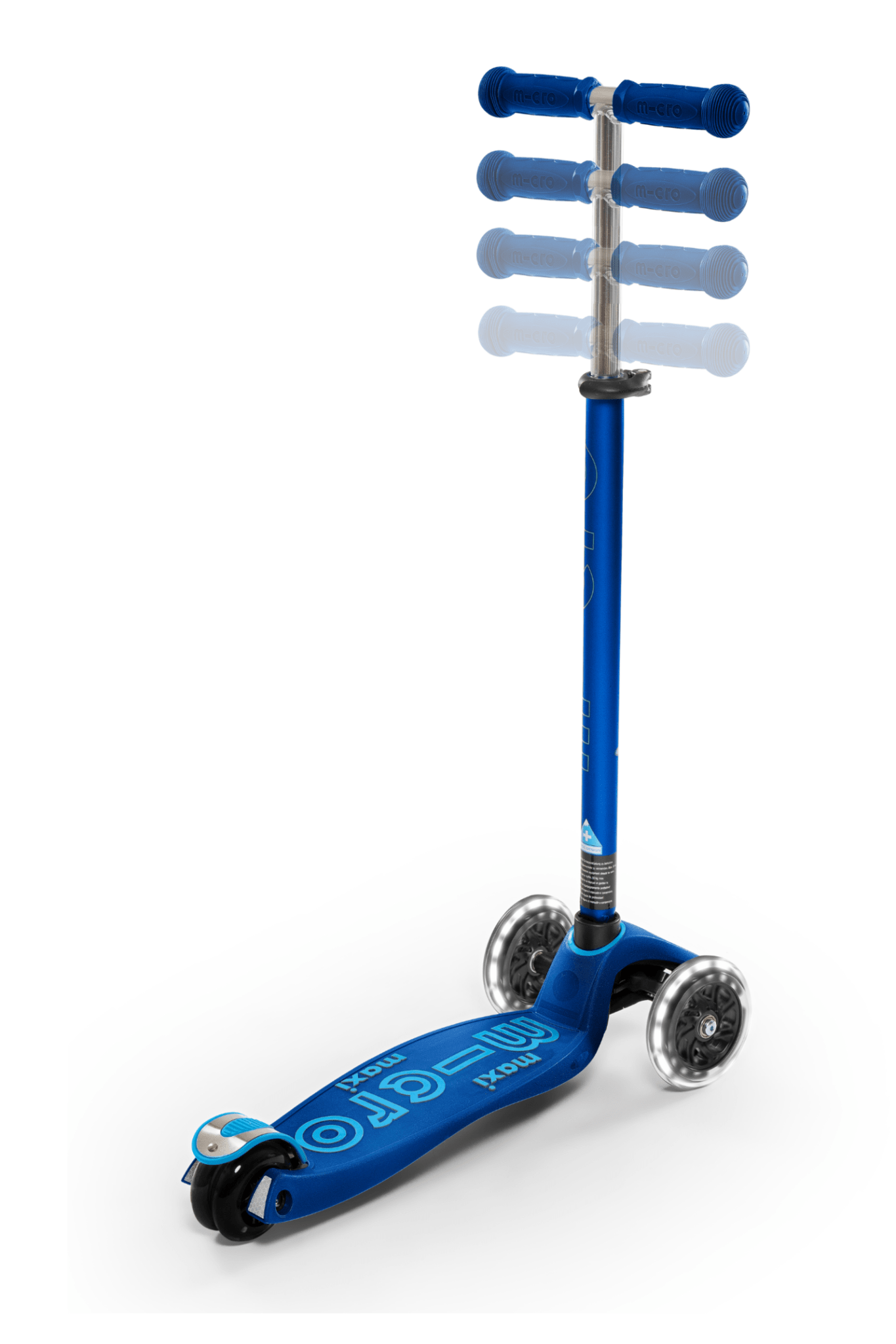 Maxi Micro Step Deluxe LED Dark Blue van Micro Step | Kids Conceptstore Le Fanfare