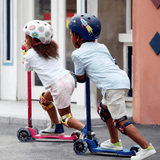 Maxi Micro Step Deluxe LED Dark Blue van Micro Step | Kids Conceptstore Le Fanfare