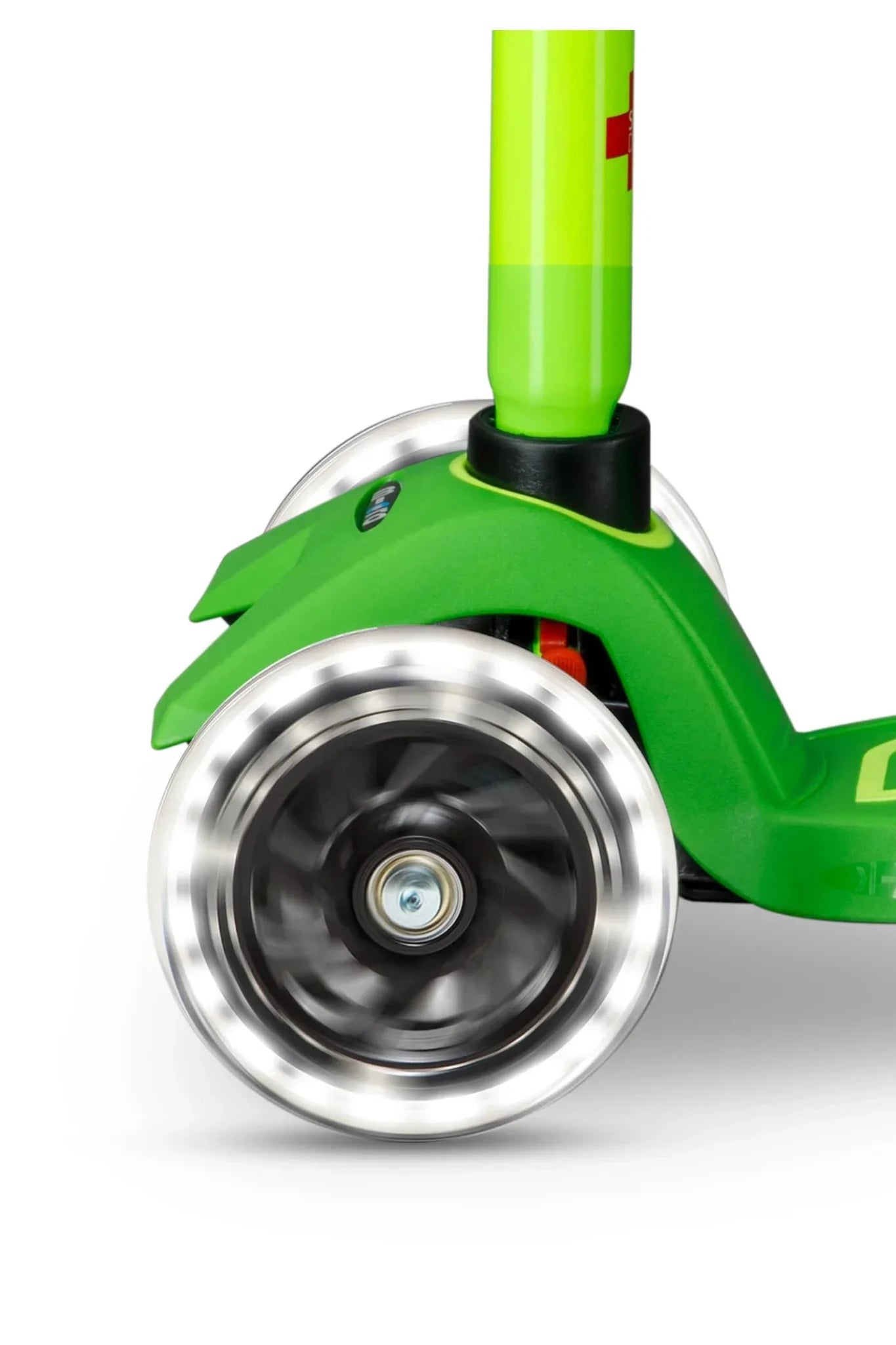 Maxi Micro step Deluxe LED groen geel neon van Micro Step | Kids Conceptstore Le Fanfare