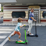 Maxi Micro step Deluxe LED groen geel neon van Micro Step | Kids Conceptstore Le Fanfare