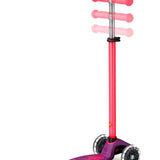 Maxi Micro step Deluxe LED paars roze neon van Micro Step | Kids Conceptstore Le Fanfare