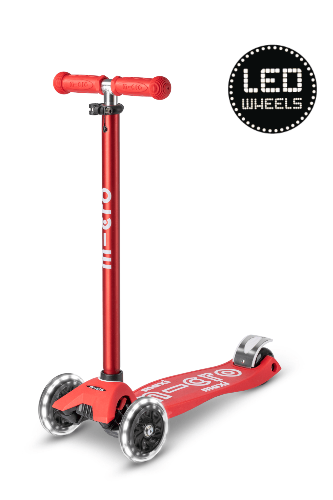 Maxi Micro Step Deluxe LED Red van Micro Step | Kids Conceptstore Le Fanfare