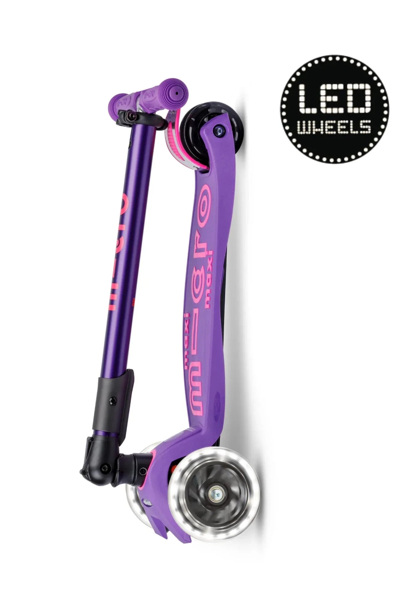 Maxi Micro Step Foldable LED Purple van Micro Step | Kids Conceptstore Le Fanfare