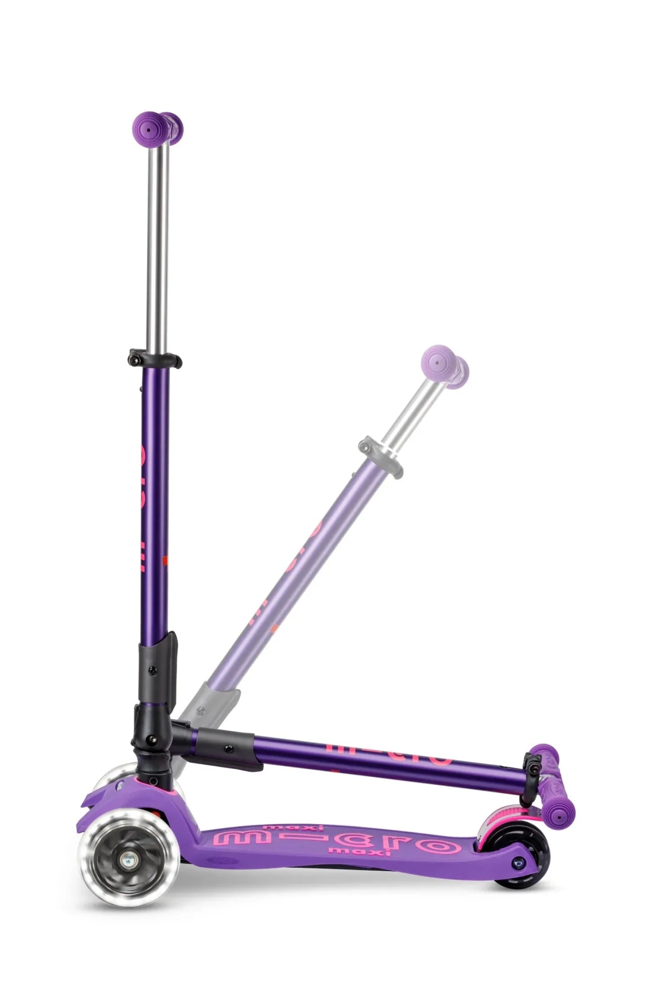 Maxi Micro Step Foldable LED Purple van Micro Step | Kids Conceptstore Le Fanfare