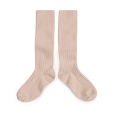 La Haute - Ribbed Knee-high Socks - Sorbet