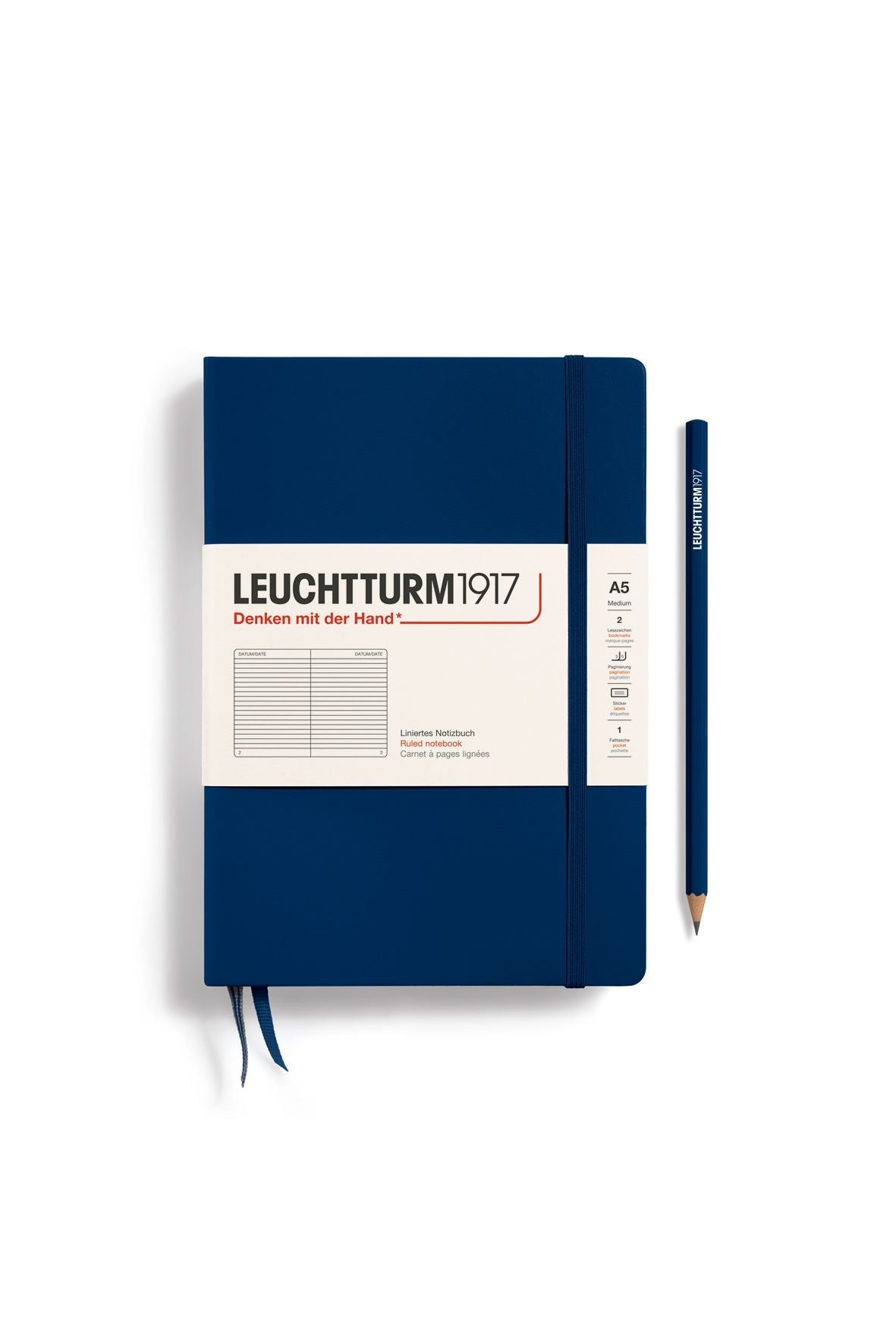 Medium navy, ruled van LEUCHTTURM1917 | Kids Conceptstore Le Fanfare