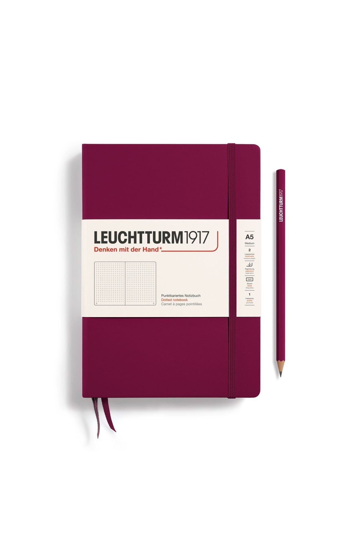 Medium port red, dotted van LEUCHTTURM1917 | Kids Conceptstore Le Fanfare