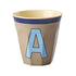 Melamine Cup - A - Vintage - Dark Beige van Rice | Kids Conceptstore Le Fanfare