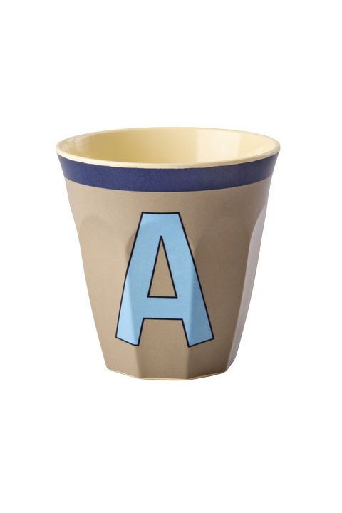 Melamine Cup - A - Vintage - Dark Beige van Rice | Kids Conceptstore Le Fanfare
