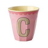 Melamine Cup - C - Vintage - Pink van Rice | Kids Conceptstore Le Fanfare