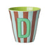 Melamine Cup - D - Multicolor Blue - Stripes van Rice | Kids Conceptstore Le Fanfare