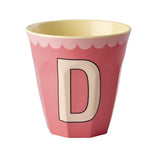 Melamine Cup - D - Vintage - Salmon van Rice | Kids Conceptstore Le Fanfare