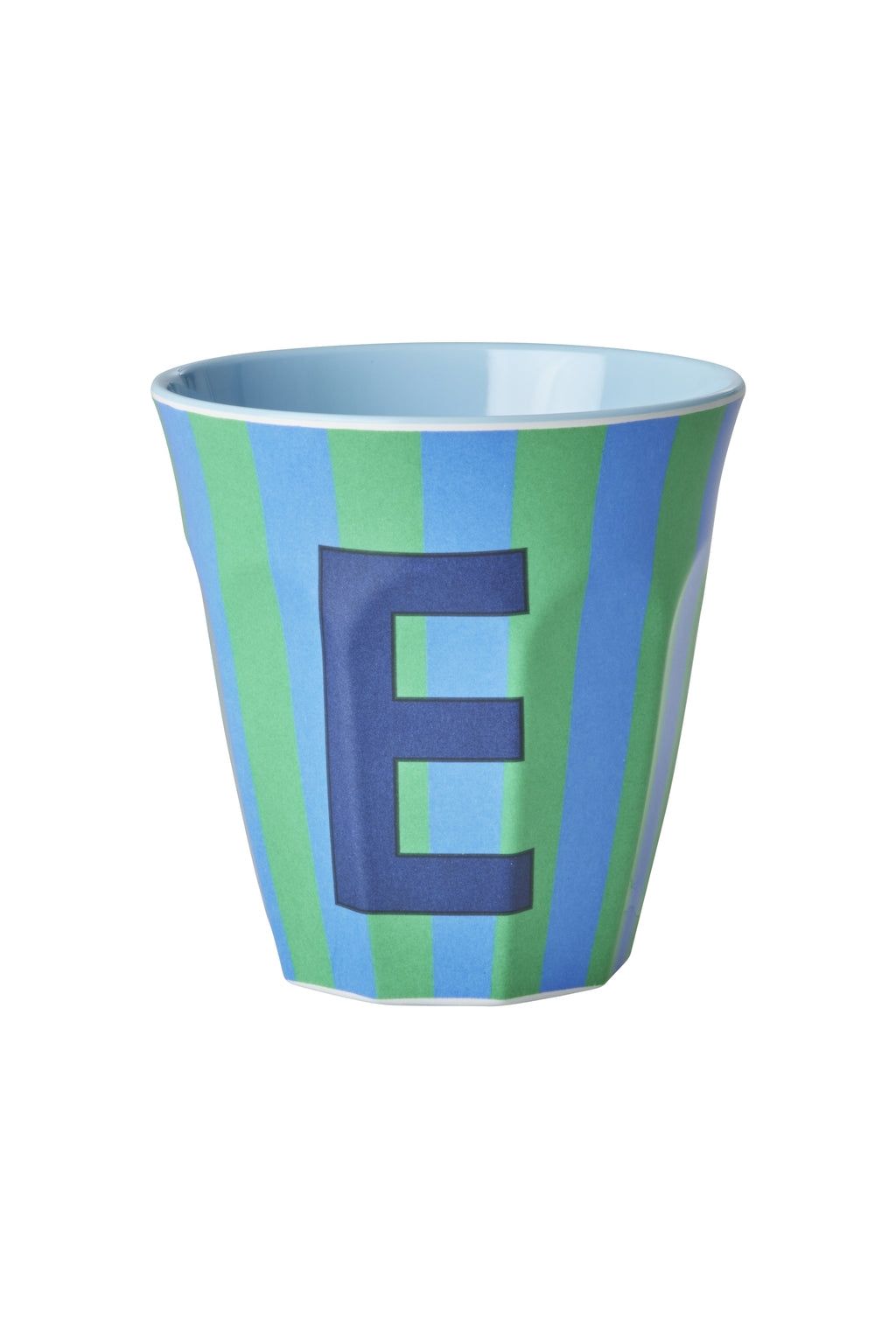 Melamine Cup - E - Blue - Stripes van Rice | Kids Conceptstore Le Fanfare