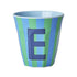 Melamine Cup - E - Blue - Stripes van Rice | Kids Conceptstore Le Fanfare