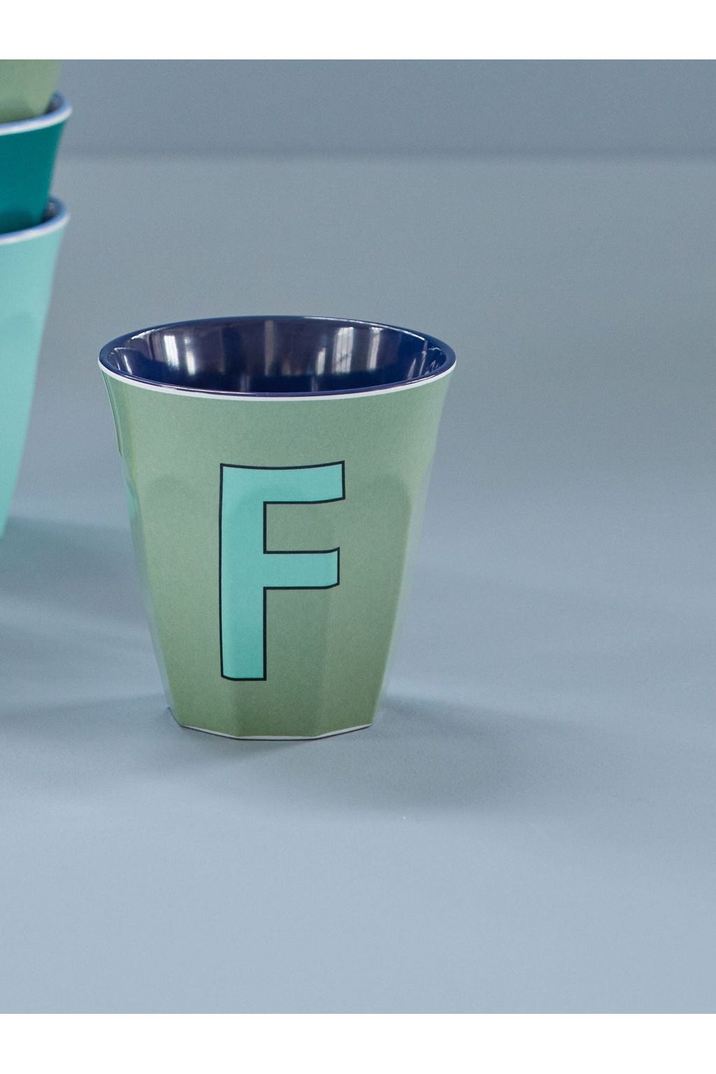 Melamine Cup - F - Khaki van Rice | Kids Conceptstore Le Fanfare